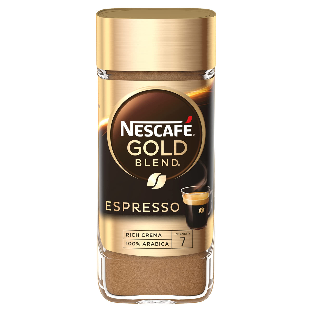 NESCAFÉ Instant Espresso made from 100% Arabica beans for rich aroma.