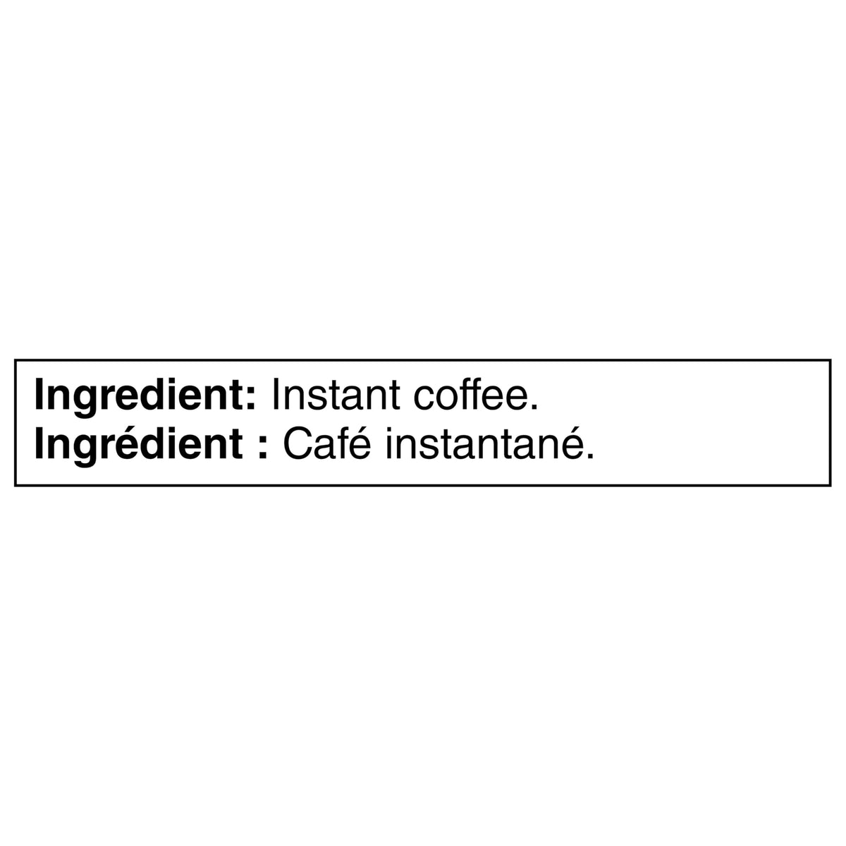 Canada-import label on Nescafe Rich tin signals imported origin.