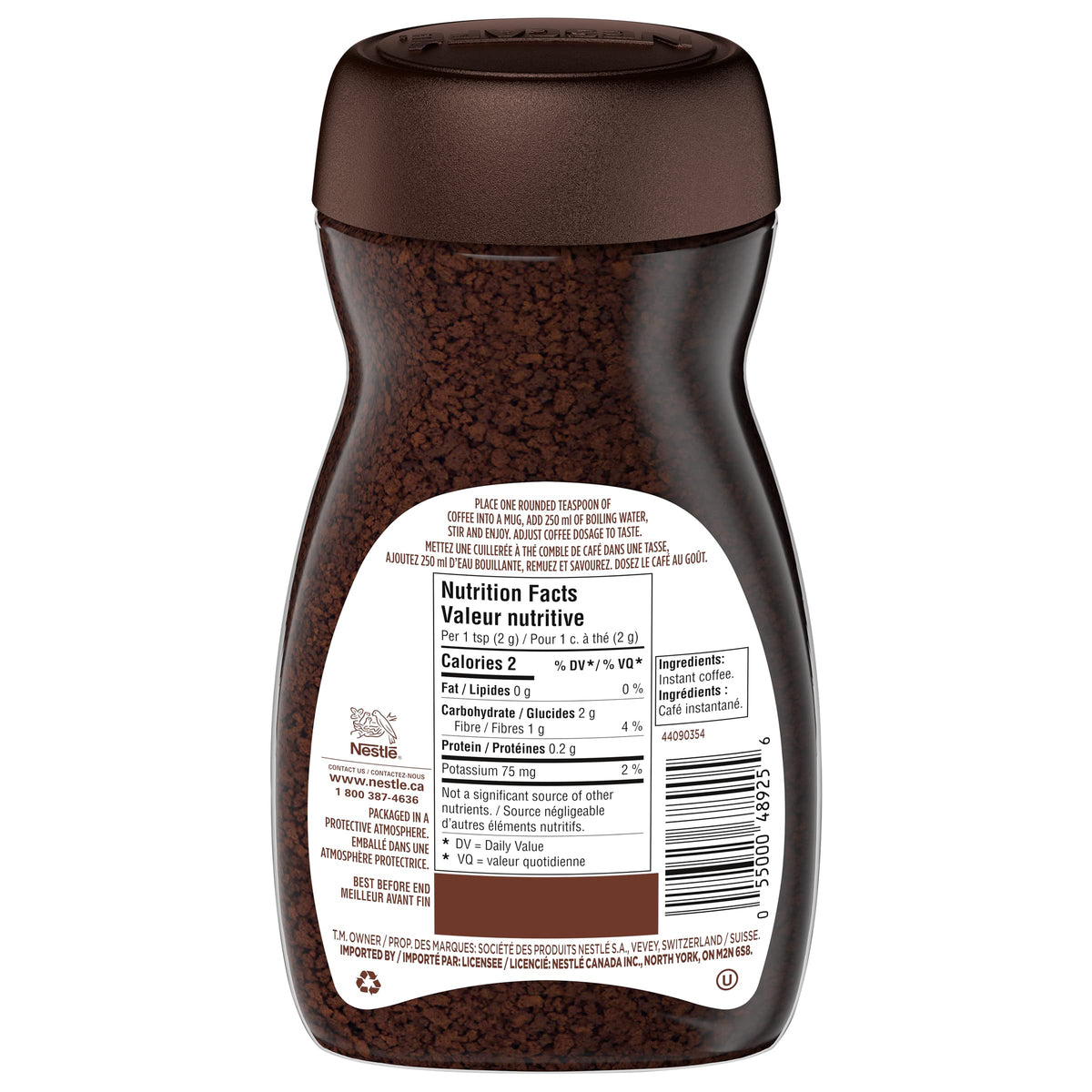 NESCAFE Rich Colombian steaming cup evokes comforting morning aroma