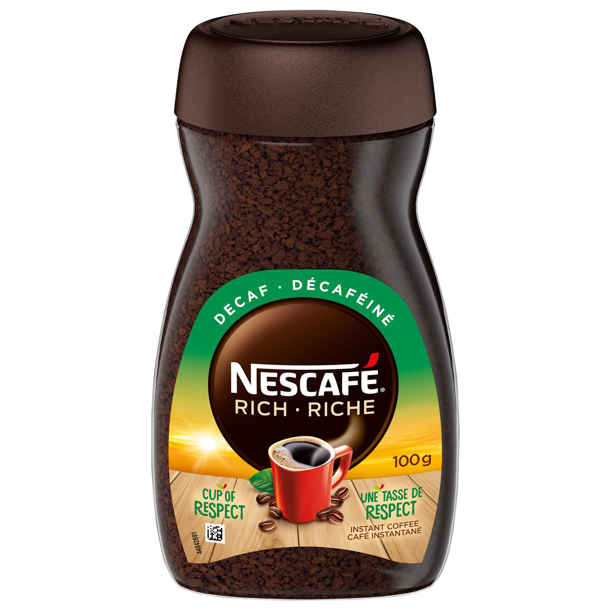 NESCAFÉ Rich Decaf instant coffee jar 100 g ready for everyday use