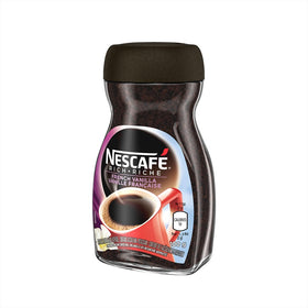 NESCAFÉ Rich packaging logo close-up showcases premium quality for everyday indulgence.
