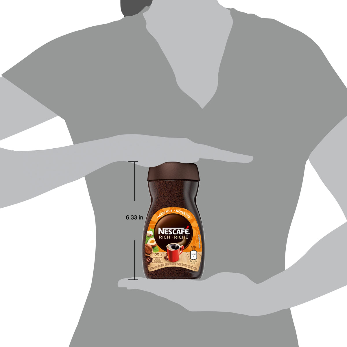 NESCAFÉ Rich Hazelnut mug with creamy foam, ideal for cozy mornings.