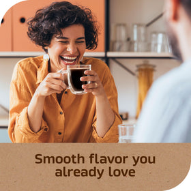 NESCAFÉ Taster's Choice House Blend steaming mug emphasizes comforting daily ritual
