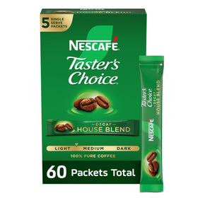 NESCAFÉ Taster's Choice Decaf House Blend cup steaming, smooth coffee moment