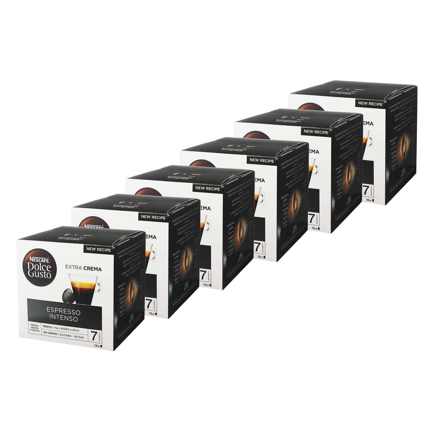 Nescafé Dolce Gusto Espresso Intenso capsules for a bold brew