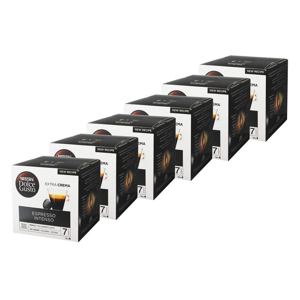 Nescafé Dolce Gusto Espresso Intenso capsules for a bold brew