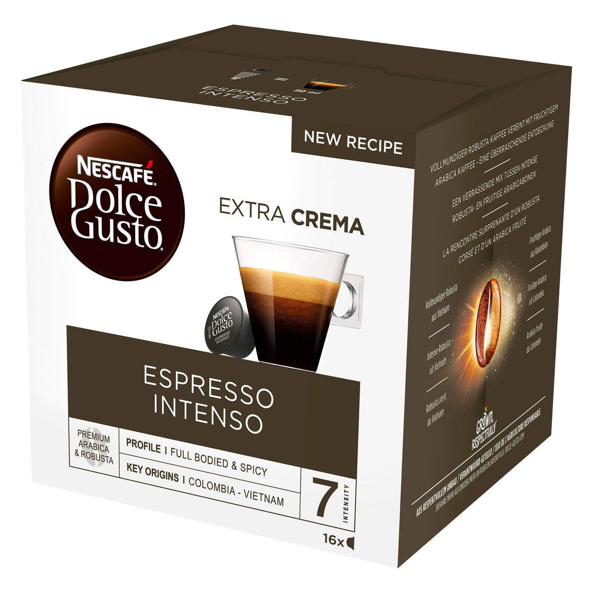Nescafé Dolce Gusto Espresso Intenso crema on a rich espresso