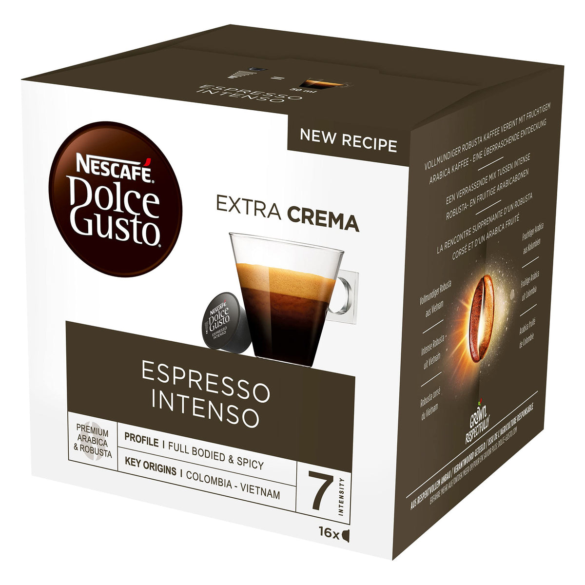 Espresso Intenso six-pack front view for convenient daily coffee