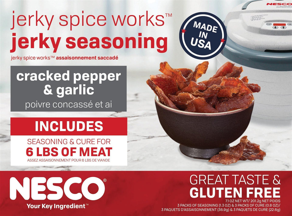 Packaging shot of Nesco BJT-6 teriyaki packs.