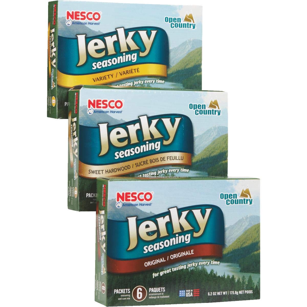 NESCO BJV-6 Original, Hot & Spicy, Teriyaki flavor blends