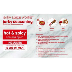 NESCO HJ-18 Jerky Spice Works seasoning bag ready for home jerky prep.