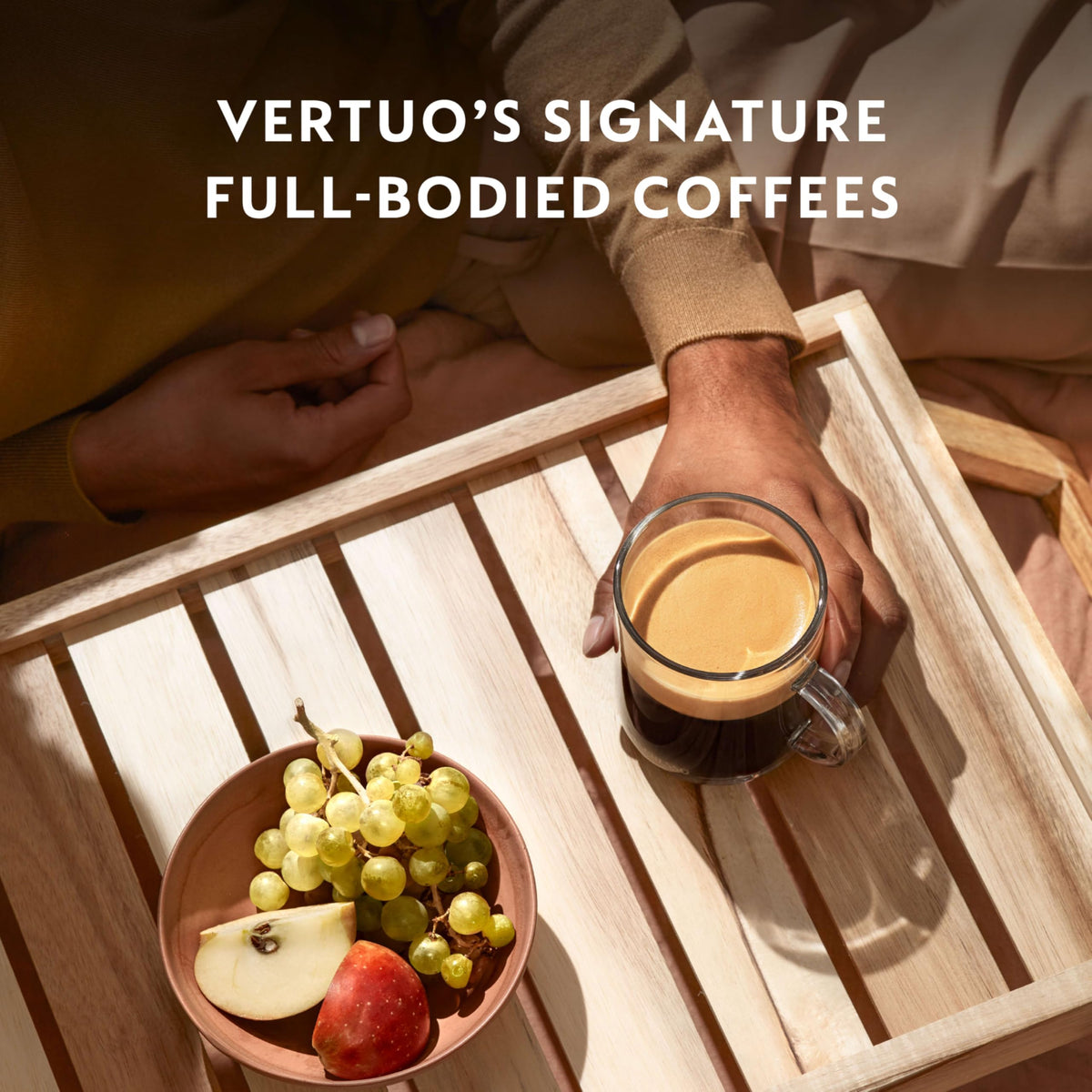 Nespresso 2.7oz serving option for compact iced beverages.