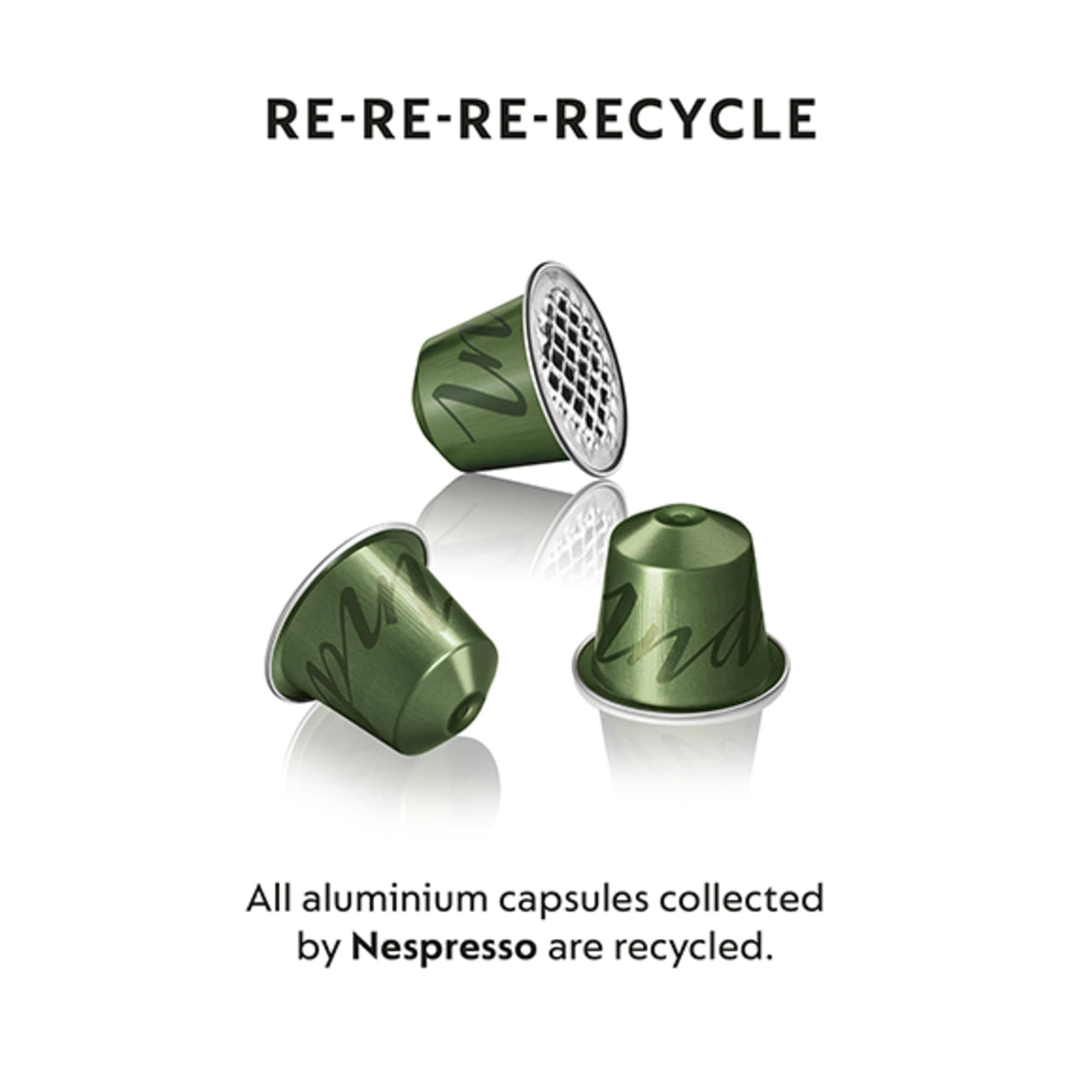 Nespresso aluminum capsule recycling supports eco-friendly coffee routines.