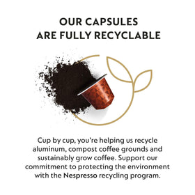 Nespresso aluminum capsules recycling options scene.