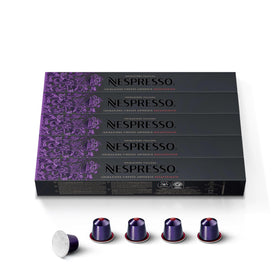 Nespresso Arpeggio Decaffeinato packaging with 50 capsules for easy daily brewing