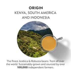 Barista Creations blend pod suggesting cafe-inspired home brewing.