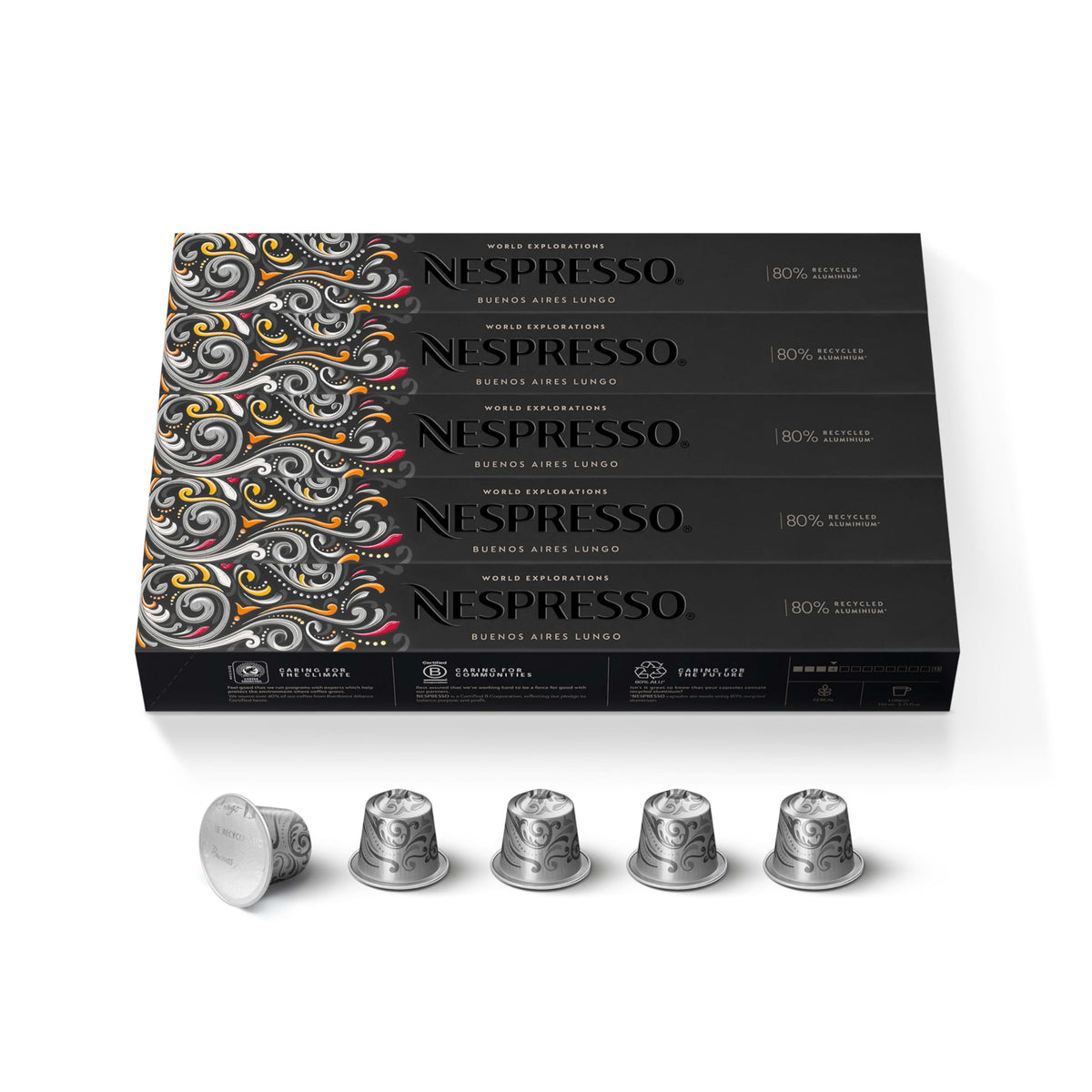 Nespresso Buenos Aires Lungo pack for easy daily brewing