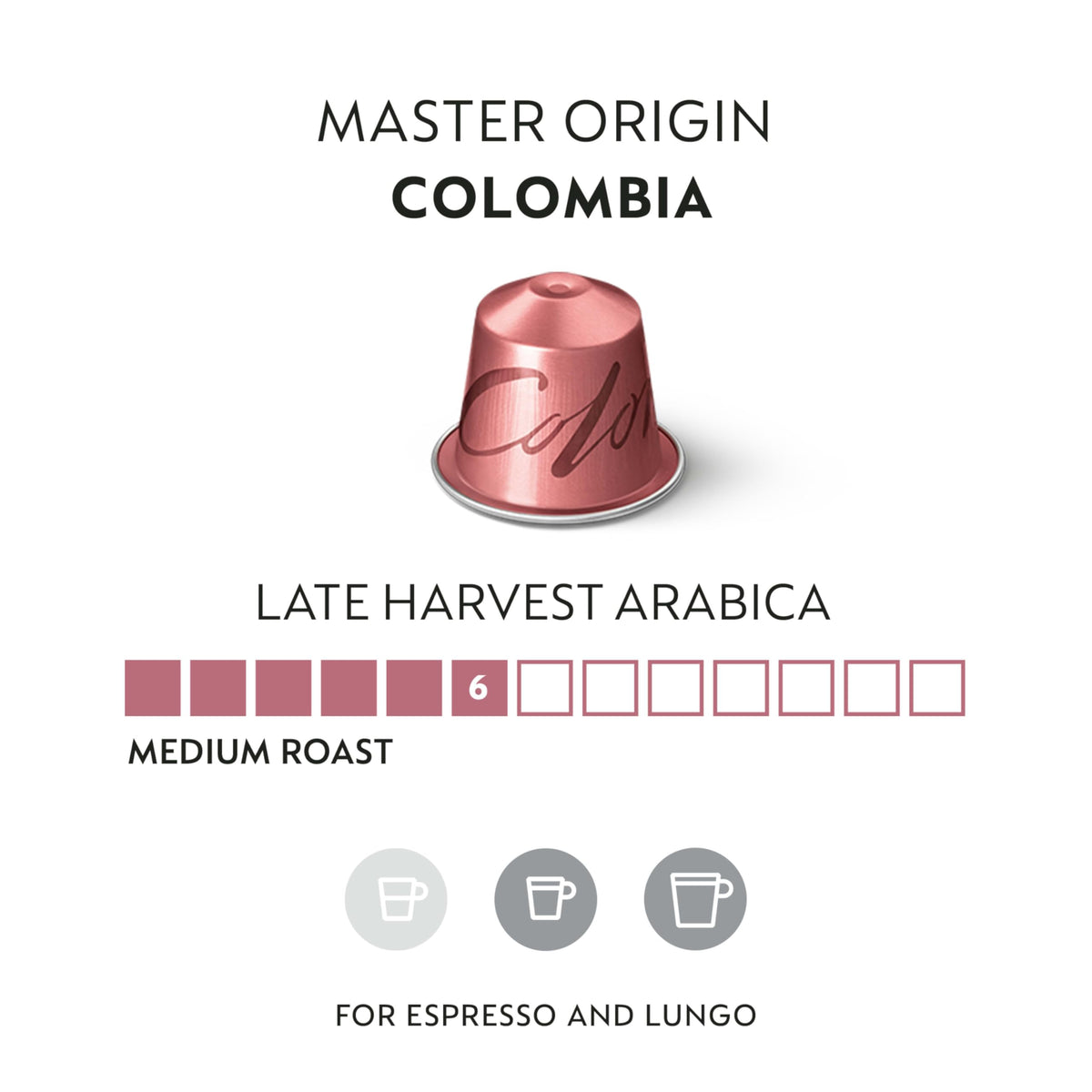 Nespresso Master Origin capsules front view for consistent, high-quality espresso at home
