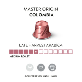 Nespresso Master Origin capsules front view for consistent, high-quality espresso at home