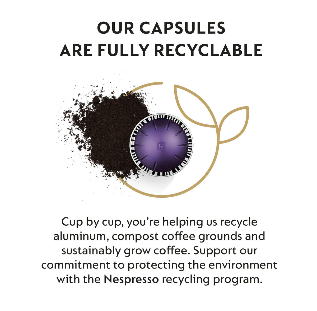 Nespresso Diavolitto capsule, 1.35oz, highly intense espresso option.