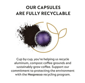 Nespresso Diavolitto capsule, 1.35oz, highly intense espresso option.
