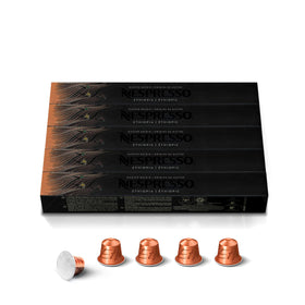 Nespresso Ethiopia Master Origin aroma with orange blossom notes for a vibrant espresso.