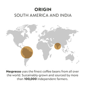 Fortado dark roast beans indicate an intense flavor profile.