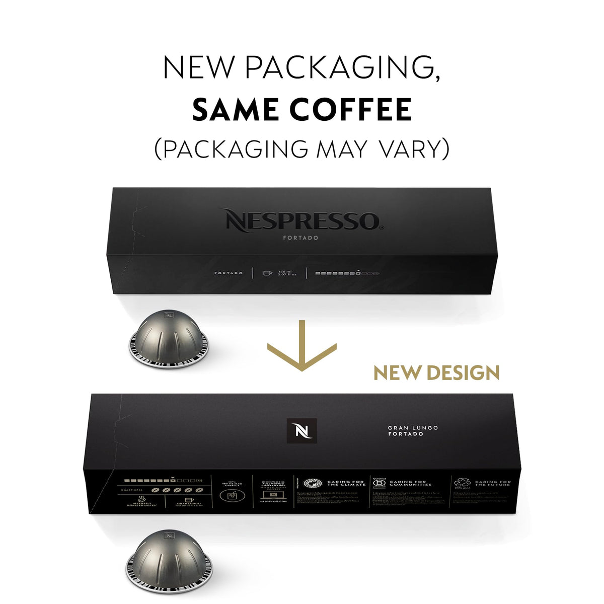 Fortado pour-ready espresso image illustrating a ready-to-brew moment.