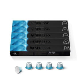 Nespresso Freddo Delicato capsules pack ready for refreshing iced coffee moments.