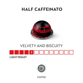 Nespresso Half Caffeinato 7-77-fl-oz serving image, ideal for a longer, smoother brew.