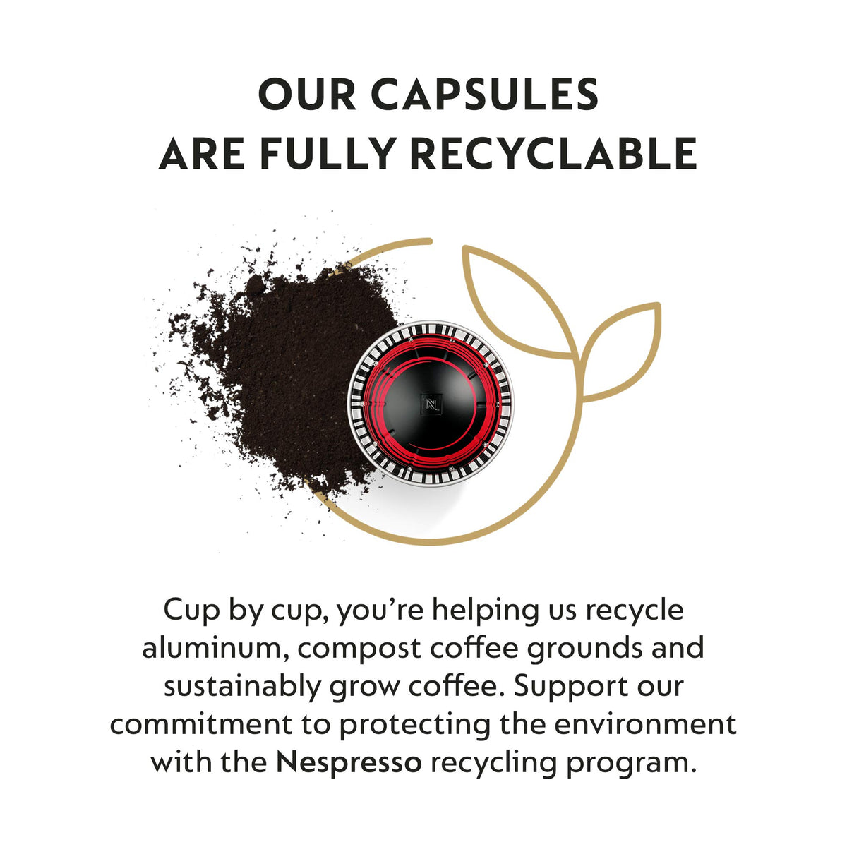 Nespresso Half Caffeinato milk-pairing shot showing caramel and nutty notes.