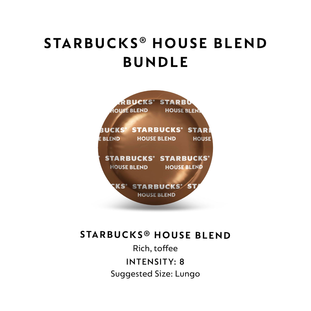 Starbucks House Blend Lungo aroma and flavor profile for longer servings.