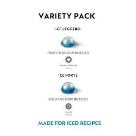 Nespresso Ice Forte capsules for bold iced espresso flavor.