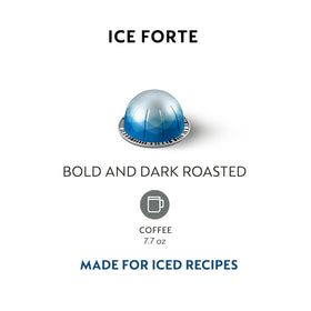 Nespresso Ice Forte cup of 7.8 oz cold brew.