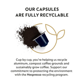 Nespresso Kazaar Intenso dark roast aroma for intense tasting experience.