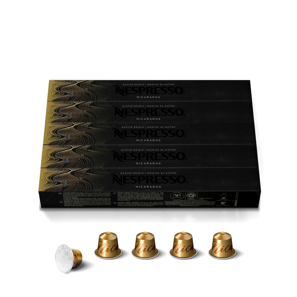 Nespresso Nicaragua Master Origin honey-texture aroma and smoothness.