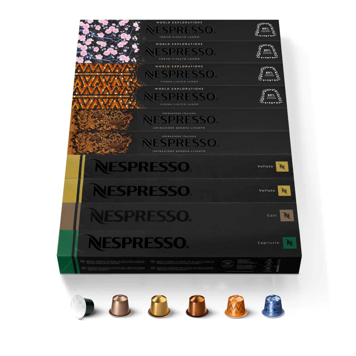 Nespresso Capriccio capsules for a bold espresso with a smooth finish