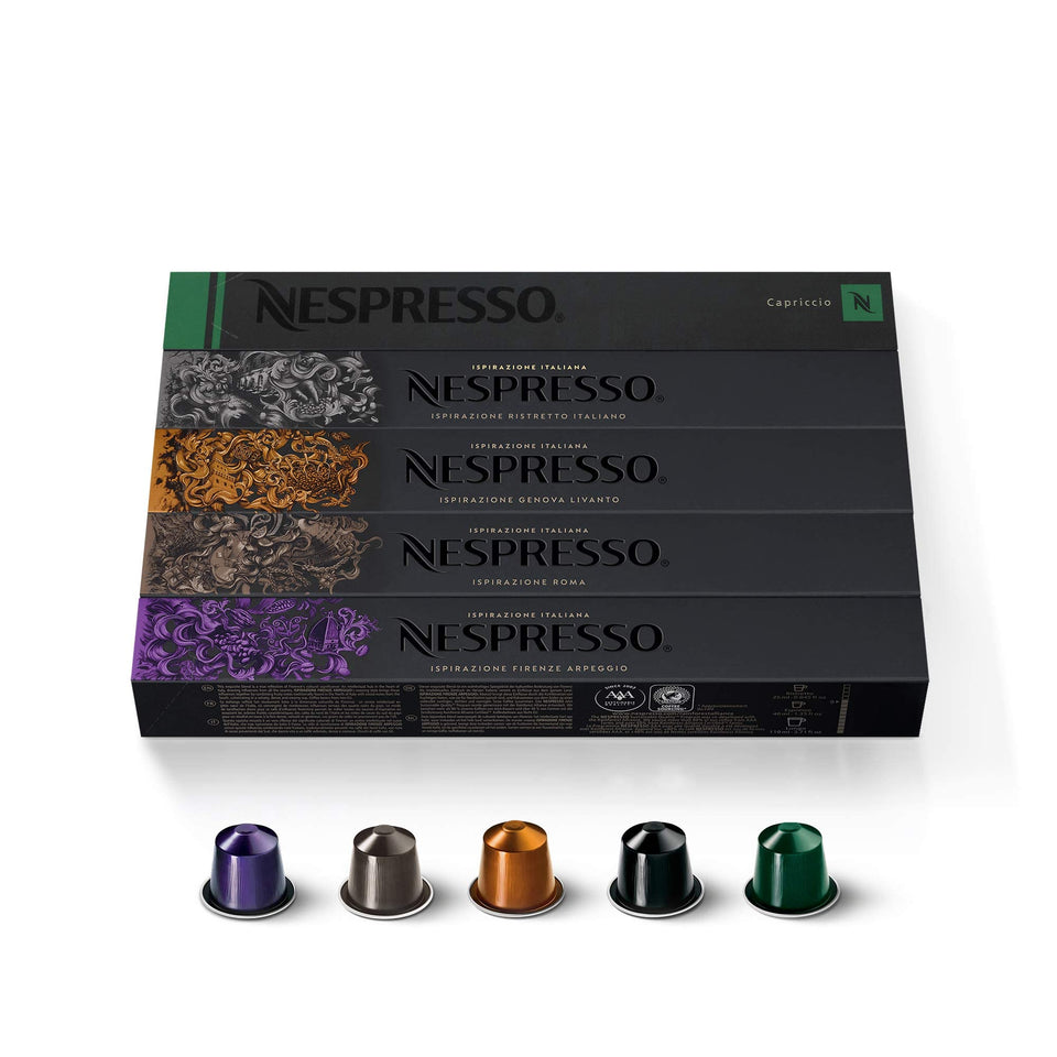 Nespresso Ispirazione Roma Original Line pod for balanced espresso.