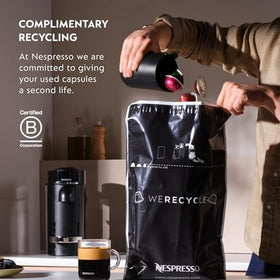 Nespresso 50-capsule pack exterior showcases clean branding and packaging.