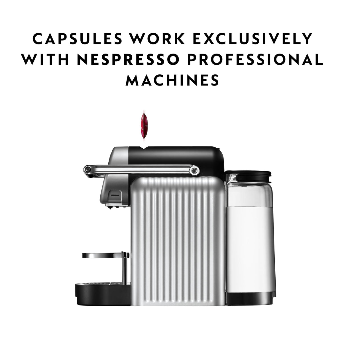 Nespresso Decaffeinato capsule close-up highlighting aroma and design.