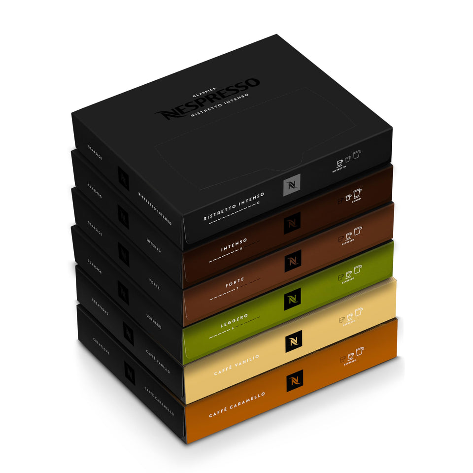 Nespresso Professional Ristretto Intenso capsules, bold flavor for an office café moment