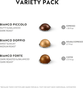 Nespresso Bianco Doppio capsules for larger milk drinks with caramel notes
