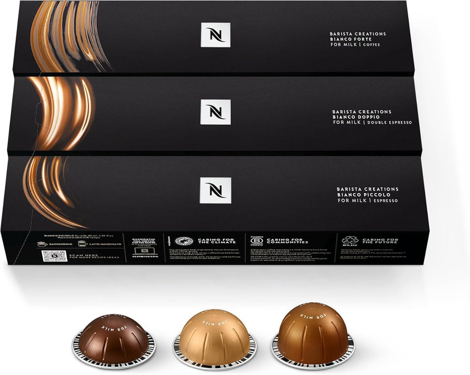 Nespresso Bianco Piccolo capsules for milk-based espressos