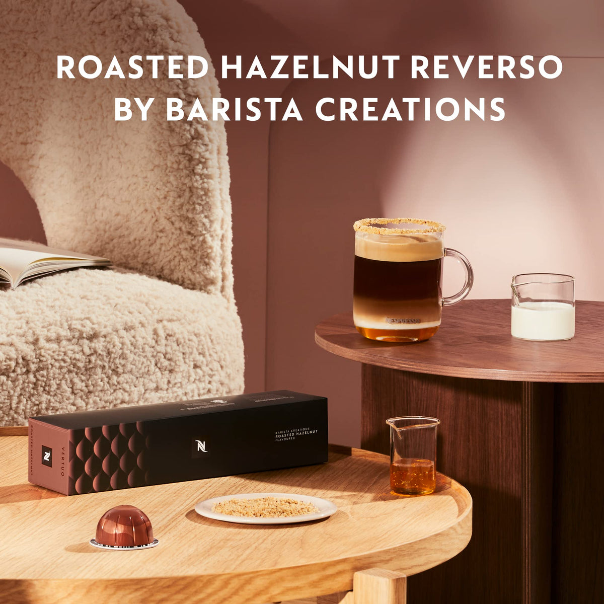 Nespresso Vertuo notes of biscuits and caramel for daily ritual