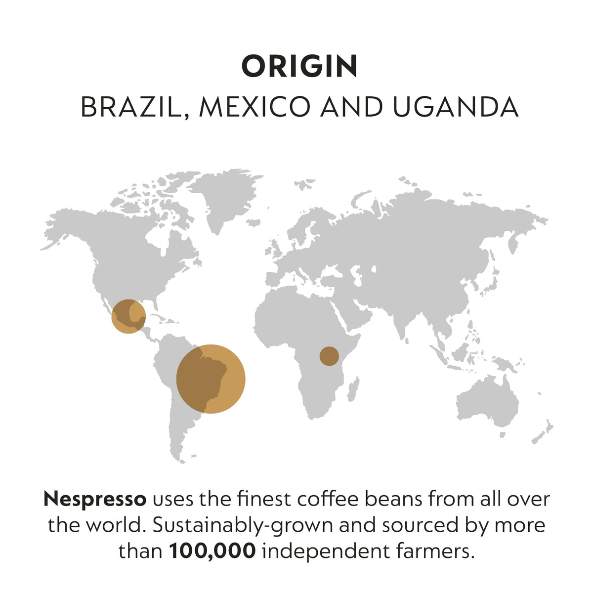 Nespresso Vertuo Dolce sustainability note with recyclable aluminum pods.