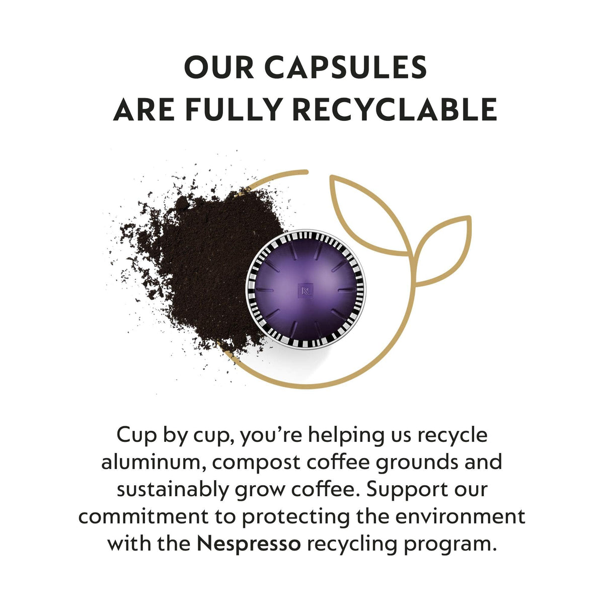 Nespresso Vertuo espresso 1.35 oz brew perfect for a quick pick-me-up.