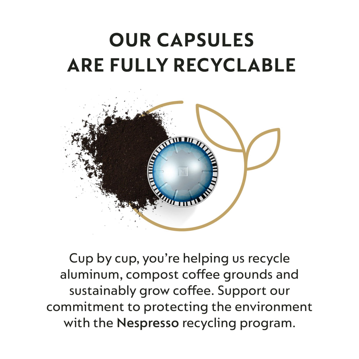 Nespresso Vertuo Ice Forte capsule enables full cup sizes with ease.