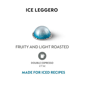 Close-up of Nespresso Ice Leggero beans highlighting Ethiopian Arabica aroma