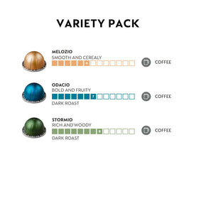 Nespresso Vertuo Odacio capsule on a mug, lively with cereal notes