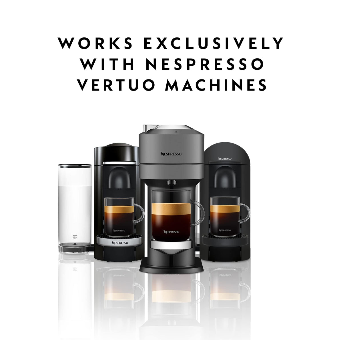 Close-up of Vertuo pods on the counter highlighting accessibility